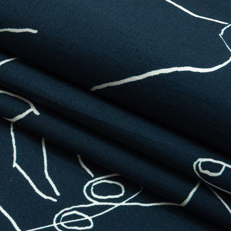 Mood Exclusive Dusty Navy Touch of Elegance Cotton Poplin