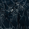 Mood Exclusive Dusty Navy Touch of Elegance Cotton Poplin