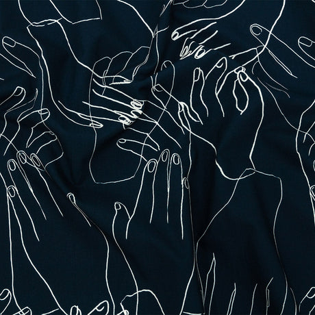 Mood Exclusive Dusty Navy Touch of Elegance Cotton Poplin