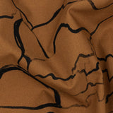 Mood Exclusive Toasted Honey Mountain Brushstrokes Cotton Poplin