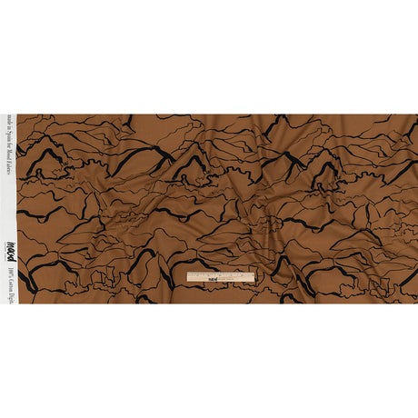 Mood Exclusive Toasted Honey Mountain Brushstrokes Cotton Poplin