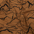 Mood Exclusive Toasted Honey Mountain Brushstrokes Cotton Poplin