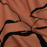 Mood Exclusive Carmine Rose Mountain Brushstrokes Cotton Poplin