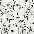 Mood Exclusive White Abstract Concepts Cotton Poplin