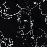 Mood Exclusive Black Candid Countenance Cotton Poplin