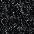 Mood Exclusive Black Candid Countenance Cotton Poplin
