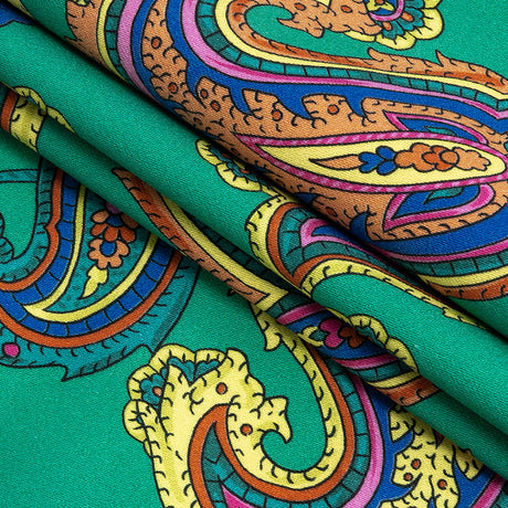 Mood Exclusive Kelly Green Palatable Paradise Stretch Cotton Sateen