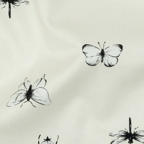 Mood Exclusive Vanilla Ice Porchlight Entomology Stretch Cotton Sateen