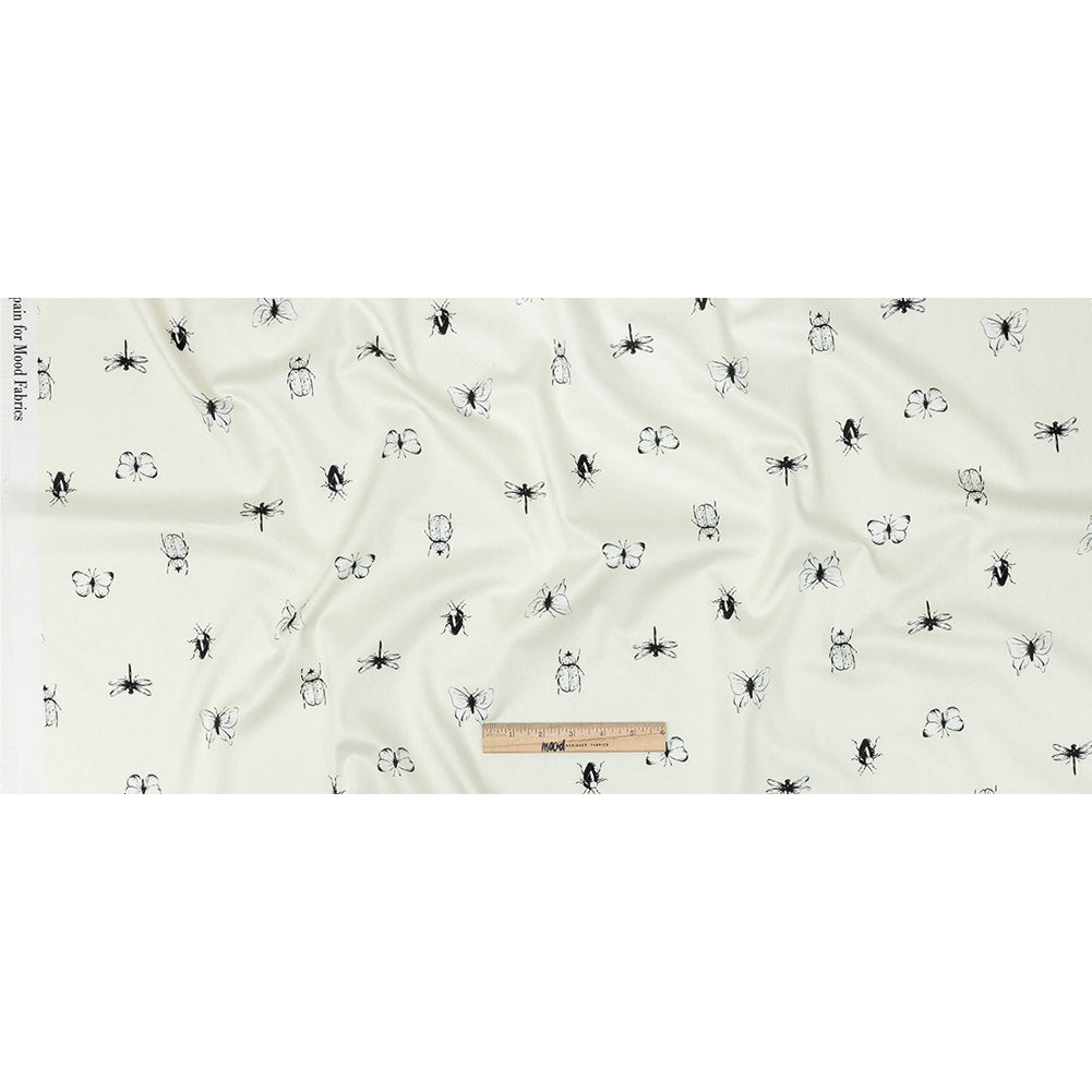 Mood Exclusive Vanilla Ice Porchlight Entomology Stretch Cotton Sateen