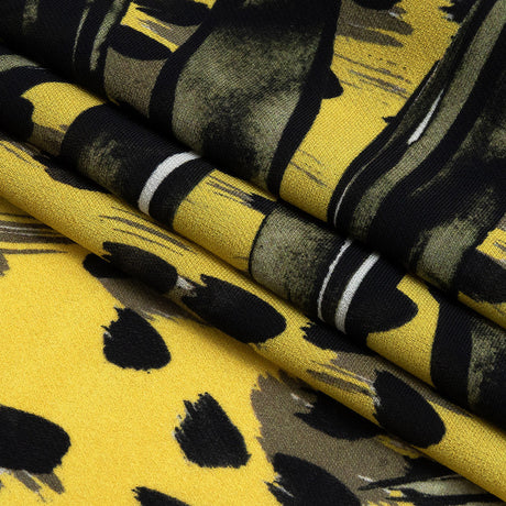 Mood Exclusive Banana Oasis Polyester Crepe