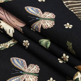 Cotton Voile Print - Black Animals and People - Mood Exclusive Elysian Menagerie