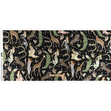 Cotton Voile Print - Black Animals and People - Mood Exclusive Elysian Menagerie