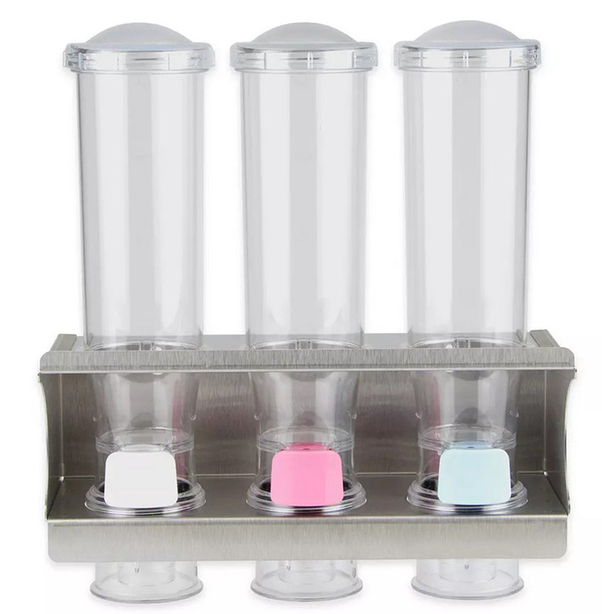 Server 80103 Three 24 Oz Dispensers in Rack; for Granular Sweeteners