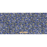 Mood Exclusive Cobalt Blue Dainty Daffodils Viscose Twill