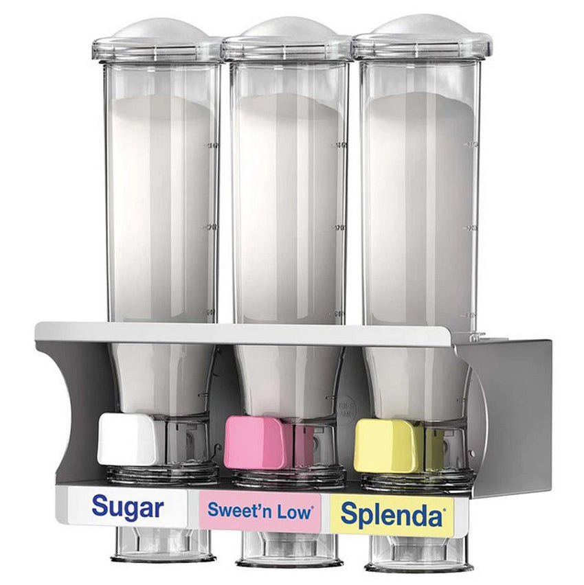 Server 80103 Three 24 Oz Dispensers in Rack; for Granular Sweeteners