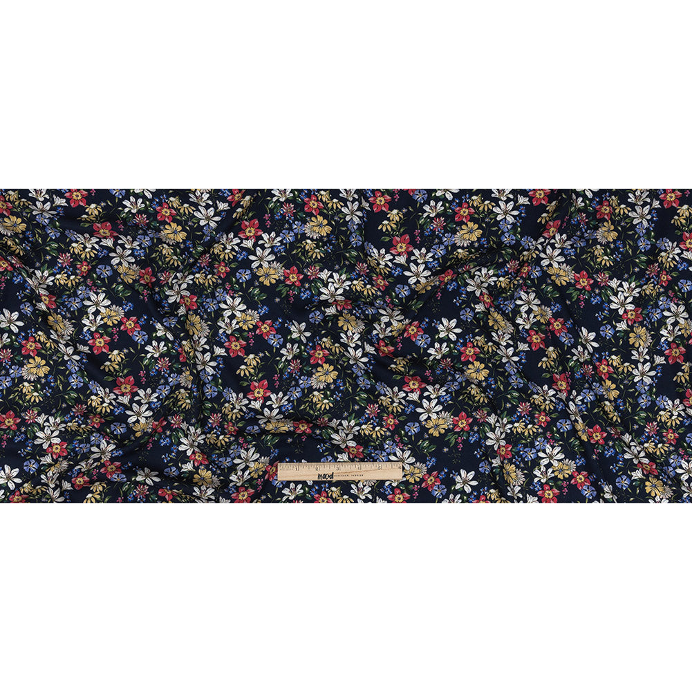 Mood Exclusive Black Iris Midnight Garden Viscose Twill
