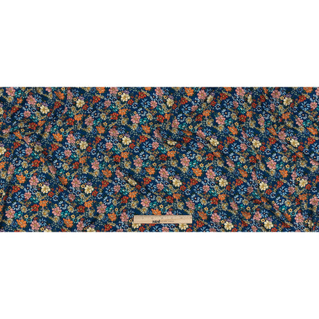Mood Exclusive Twilight Blue Blossomed Detonation Viscose Twill