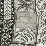 Lightweight Viscose-Linen Woven Print - Smoke Patchwork Doodles - Mood Exclusive Collector’s Botany