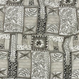Lightweight Viscose-Linen Woven Print - Smoke Patchwork Doodles - Mood Exclusive Collector’s Botany