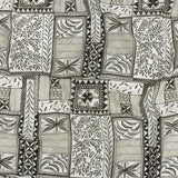 Lightweight Viscose-Linen Woven Print - Smoke Patchwork Doodles - Mood Exclusive Collector’s Botany