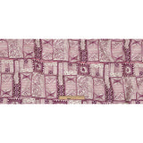 Lightweight Viscose-Linen Woven Print - Magenta Patchwork Doodles - Mood Exclusive Collector’s Botany