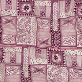Lightweight Viscose-Linen Woven Print - Magenta Patchwork Doodles - Mood Exclusive Collector’s Botany