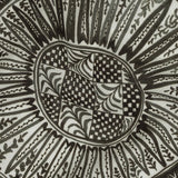 Lightweight Viscose-Linen Woven Print - Black and White Medallion and Geometric Squares - Mood Exclusive Large Heliocentric