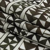Lightweight Viscose-Linen Woven Print - Black and White Triangle Paths - Mood Exclusive Large Inverted Opposites