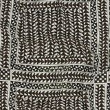 Lightweight Viscose-Linen Woven Print - Black and White Triangle Paths - Mood Exclusive Large Inverted Opposites