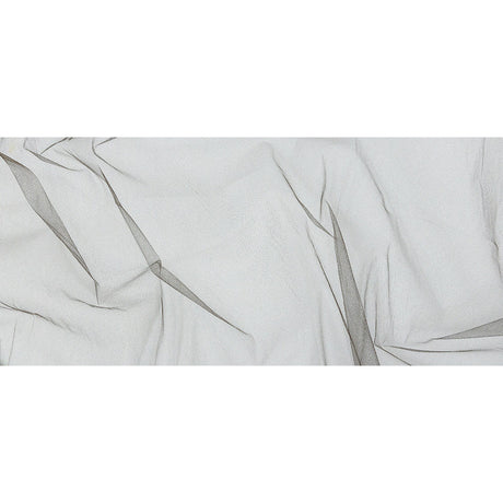 Oscar de la Renta Deep Brown Soft Nylon Tulle