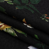 Mood Exclusive Black Rosaceous Resolution Spotted Viscose Jacquard