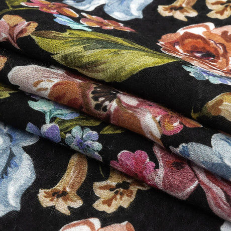 Mood Exclusive Black Inflorescent Wonderwork Spotted Viscose Jacquard