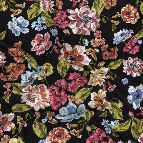 Mood Exclusive Black Inflorescent Wonderwork Spotted Viscose Jacquard
