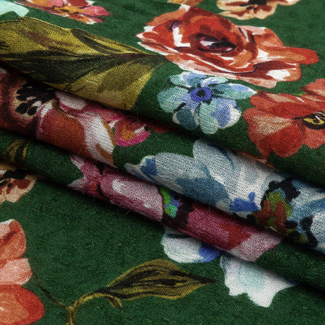 Mood Exclusive Emerald Inflorescent Wonderwork Spotted Viscose Jacquard