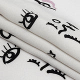 Mood Exclusive White Pictogram Pleasure Drapey Viscose Woven