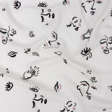 Mood Exclusive White Pictogram Pleasure Drapey Viscose Woven