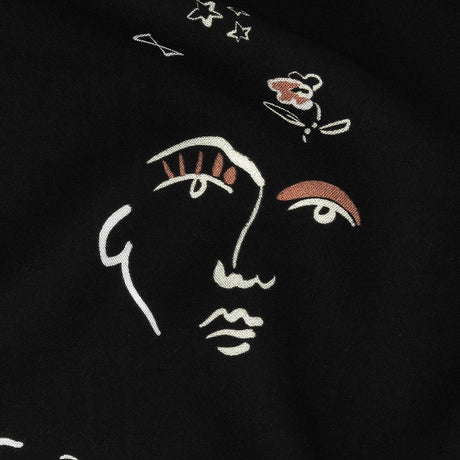 Mood Exclusive Black Pictogram Pleasure Drapey Viscose Woven