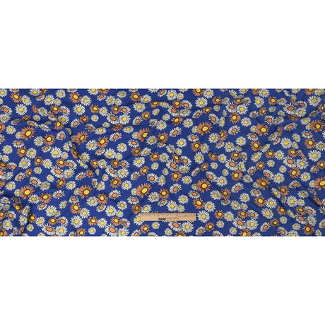 Rayon Batiste Print - Cobalt Floral - Mood Exclusive Lazy Daisy Days