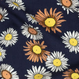 Rayon Batiste Print - Navy Floral - Mood Exclusive Navy Lazy Daisy Days