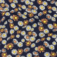 Rayon Batiste Print - Navy Floral - Mood Exclusive Navy Lazy Daisy Days