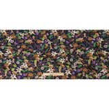 Rayon Batiste Print - Navy, Orange and Green Floral - Mood Exclusive Navy Lifeline Lilies