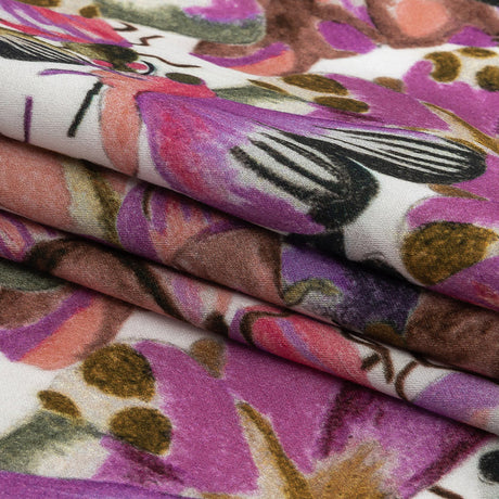 Rayon Batiste Print - Pink and White Butterflies - Mood Exclusive Pastel Papillon