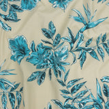 Cotton Poplin Print - Aqua Floral - Mood Exclusive Seaside Serenity