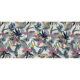 Stretch Cotton Twill Print - Navy Palm Leaves and Fruit - Mood Exclusive Fruitful Circumstances