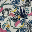 Stretch Cotton Twill Print - Navy Palm Leaves and Fruit - Mood Exclusive Fruitful Circumstances