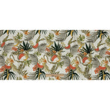 Stretch Cotton Twill Print - Green Palm Leaves and Fruit - Mood Exclusive Fruitful Circumstances