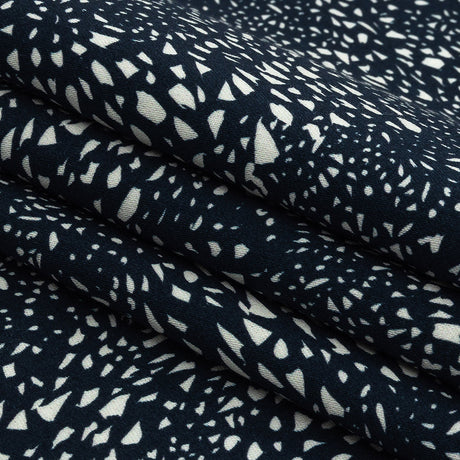 Mood Exclusive Navy Windswept Fields Stretch Cotton Sateen