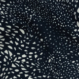 Mood Exclusive Navy Windswept Fields Stretch Cotton Sateen