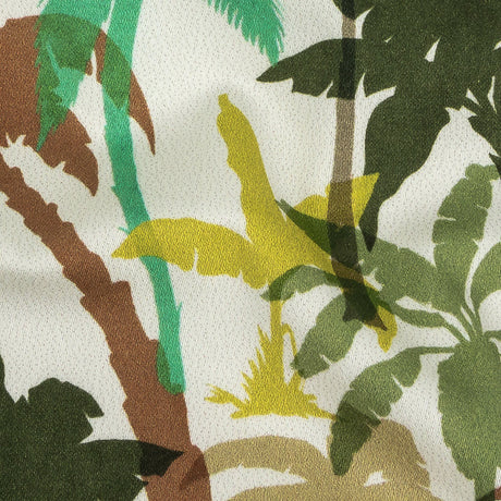 Mood Exclusive White Paradise Palms Stretch Cotton Sateen