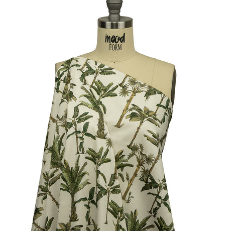 Mood Exclusive Ivory Heart of Palm Stretch Cotton Sateen